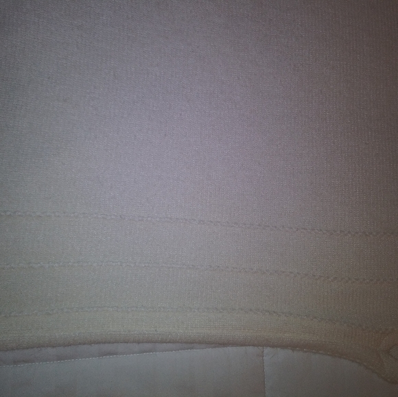 Layers By Lizden Womens Plus 1 Size Cream Color Sweater Wrap With Fringe - Picture 5 of 9